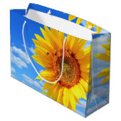 Zonnebloem cadeautas (Achterkant Gekanteld)