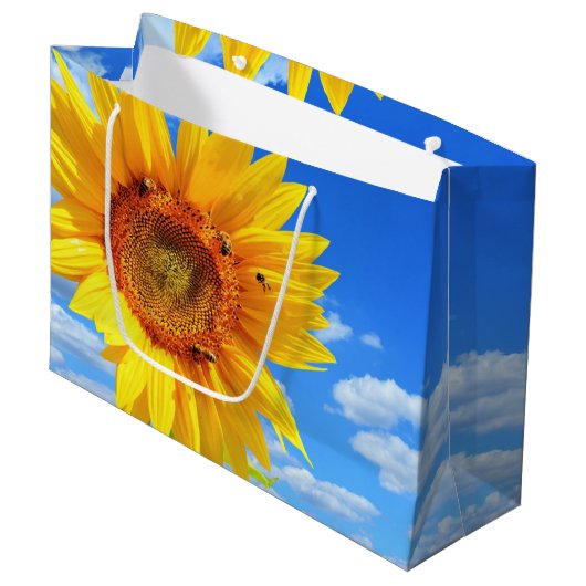 Zonnebloem cadeautas (Voorkant Gekanteld)