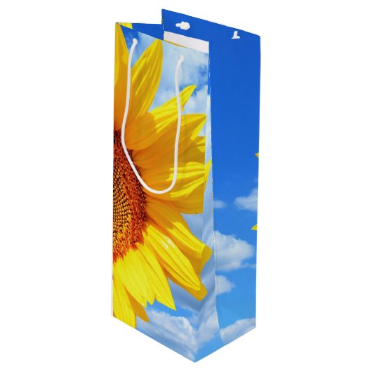 Zonnebloem Cadeautas (Voorkant Gekanteld)