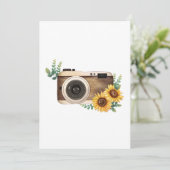 Zonnebloem Camera Kaart (Staand voorkant)