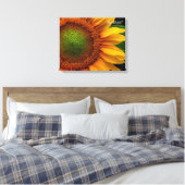 Zonnebloem Canvas Afdruk (Insitu (Slaapkamer))
