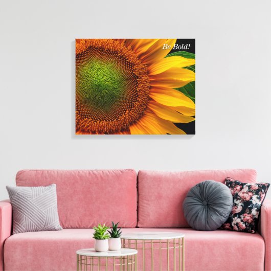 Zonnebloem Canvas Afdruk (Insitu (Woonkamer))
