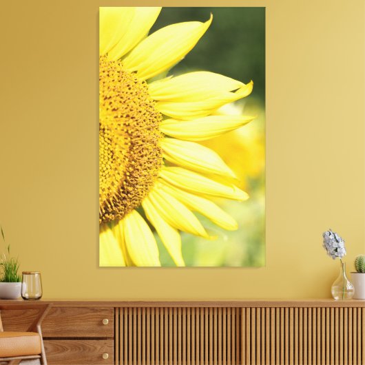Zonnebloem Canvas Afdruk (Insitu (Woonkamer))