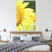 Zonnebloem Canvas Afdruk (Insitu (Slaapkamer))