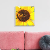 Zonnebloem Canvas Afdruk (Insitu (Woonkamer))