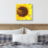 Zonnebloem Canvas Afdruk (Insitu (Slaapkamer))