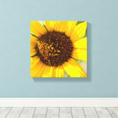 Zonnebloem Canvas Afdruk (Insitu (Houten vloer))