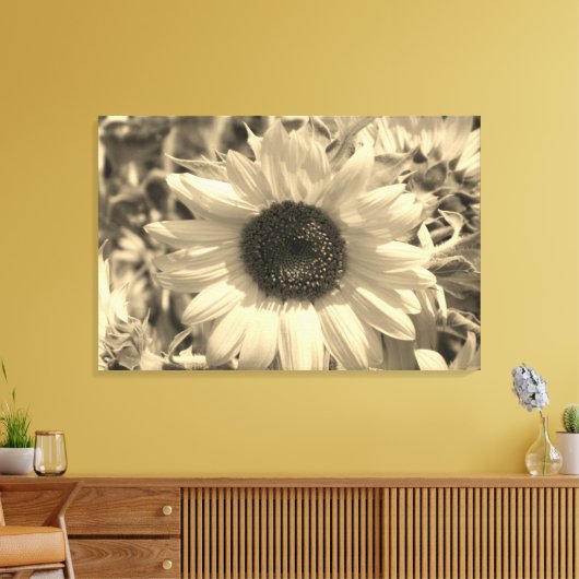 zonnebloem canvas afdruk (Insitu (Woonkamer))