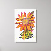 Zonnebloem Canvas Afdruk (Voorkant)