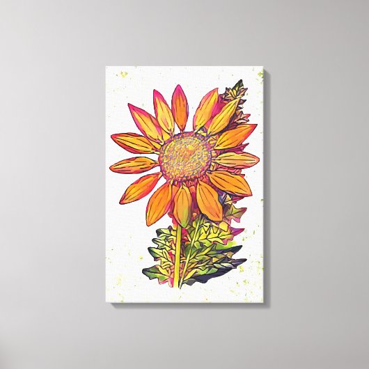 Zonnebloem Canvas Afdruk (Voorkant)