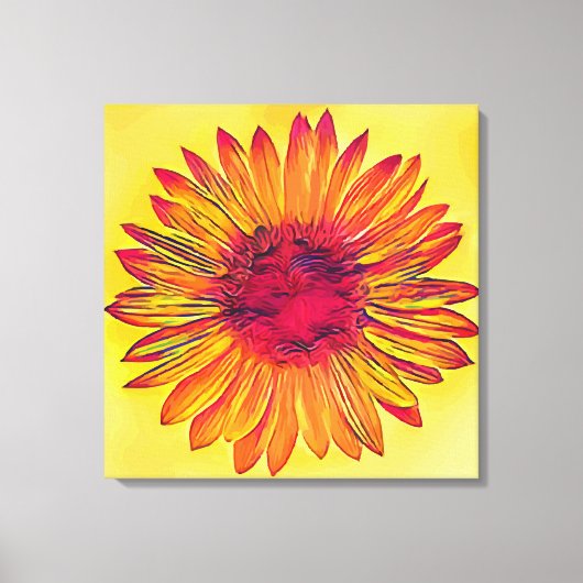 zonnebloem canvas afdruk (Voorkant)