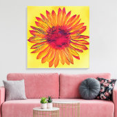  zonnebloem canvas afdruk (Insitu (Woonkamer))