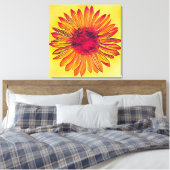 zonnebloem canvas afdruk (Insitu (Slaapkamer))