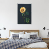 Zonnebloem Canvas Afdruk (Insitu (Slaapkamer))