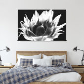 Zonnebloem Canvas Afdruk (Insitu (Slaapkamer))