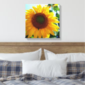 Zonnebloem Canvas Afdruk (Insitu (Slaapkamer))