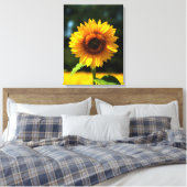 Zonnebloem Canvas Afdruk (Insitu (Slaapkamer))
