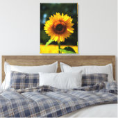 Zonnebloem Canvas Afdruk (Insitu (Slaapkamer))