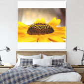 Zonnebloem Canvas Afdruk (Insitu (Slaapkamer))