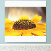 Zonnebloem Canvas Afdruk (Insitu (Houten vloer))