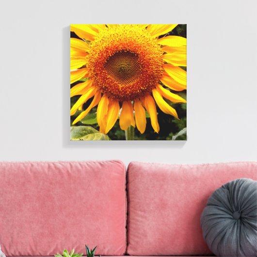 Zonnebloem Canvas Afdruk (Insitu (Woonkamer))