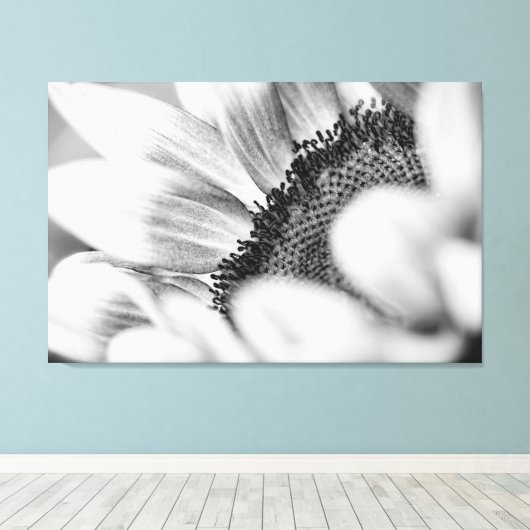 Zonnebloem Canvas Afdruk (Insitu (Houten vloer))