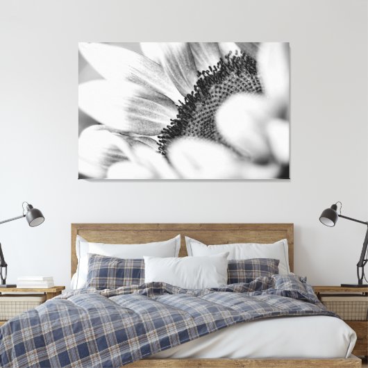 Zonnebloem Canvas Afdruk (Insitu (Slaapkamer))