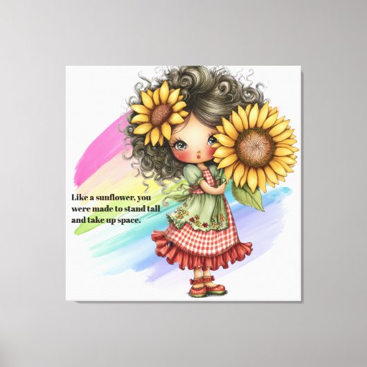 Zonnebloem Canvas Afdruk (Voorkant)