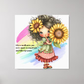 Zonnebloem Canvas Afdruk (Voorkant)