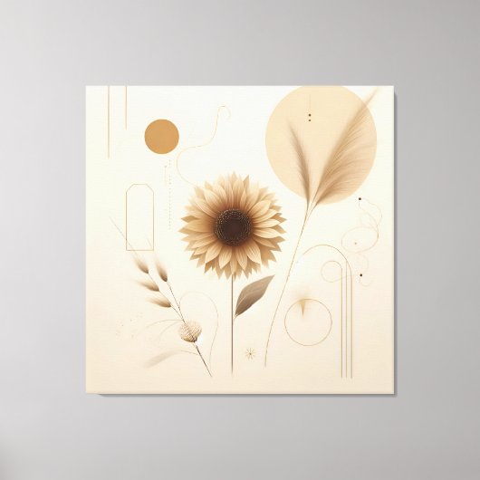 Zonnebloem Canvas Art | Helder en vrolijk Afdruk (Voorkant)