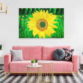 Zonnebloem canvas kunst (Insitu (Woonkamer))