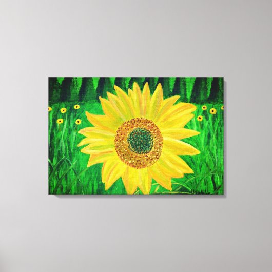 Zonnebloem canvas kunst (Voorkant)