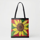 Zonnebloem Canvas tas (Voorkant)