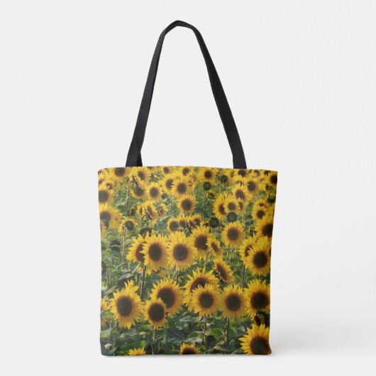Zonnebloem Canvas tas (Achterkant)