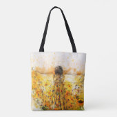 Zonnebloem Canvas tas (Achterkant)