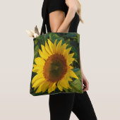 Zonnebloem Canvas tas (Dichtbij)