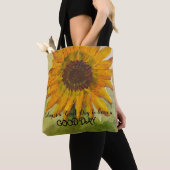 Zonnebloem Canvas tas (Dichtbij)