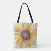 Zonnebloem Canvas tas (Achterkant)