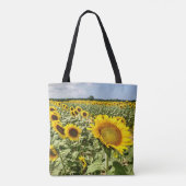 Zonnebloem Canvas tas (Achterkant)