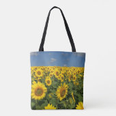Zonnebloem Canvas tas (Achterkant)