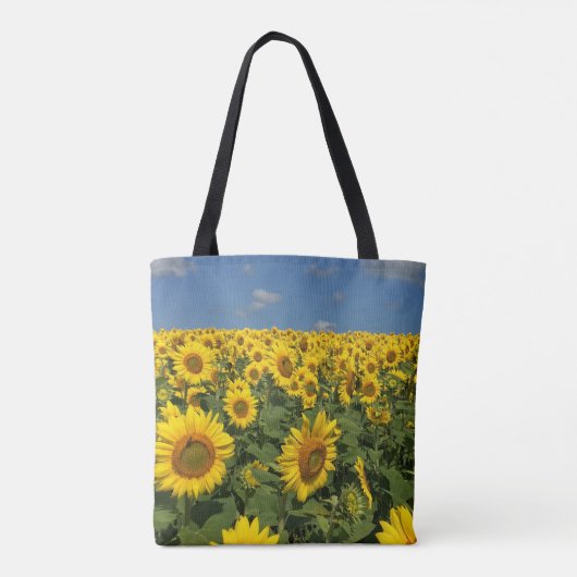 Zonnebloem Canvas tas (Achterkant)