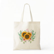 Zonnebloem Canvas tas
