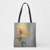 Zonnebloem canvas tas (Voorkant)