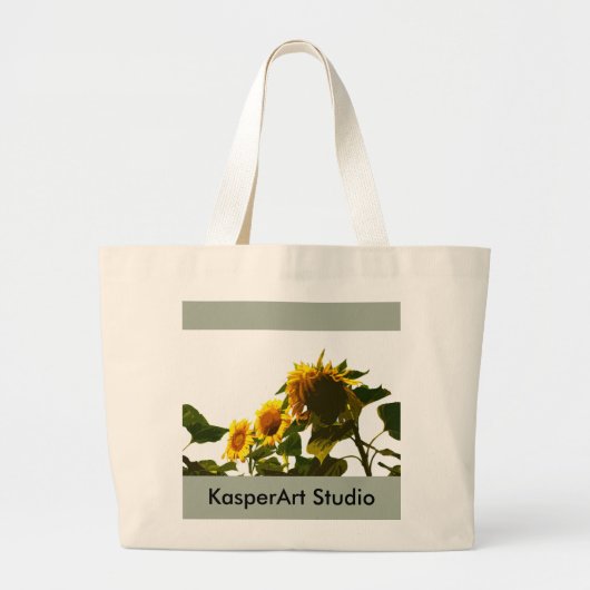 Zonnebloem Canvas tas (Voorkant)