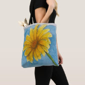 Zonnebloem Canvas tas (Dichtbij)
