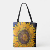 Zonnebloem Canvas tas (Achterkant)