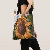 Zonnebloem Canvas tas (Dichtbij)
