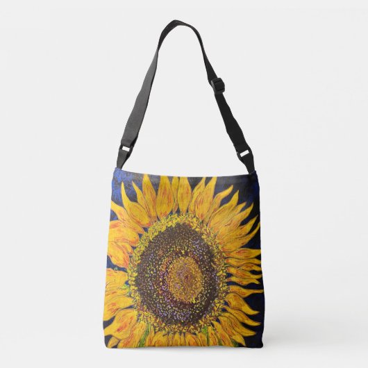 Zonnebloem Canvas tas (Achterkant)