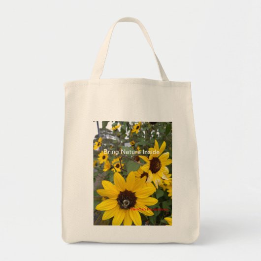 Zonnebloem Canvas tas (Voorkant)