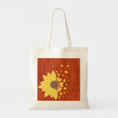 Zonnebloem Canvas tas voor Oranje afdruk (Voorkant)